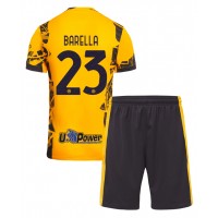 Maglia Calcio Inter Milan Nicolo Barella #23 Terza Divisa Bambino 2024-25 Manica Corta (+ pantaloncini)